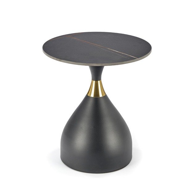 SCALITA coffee table, black marble / black / gold 9