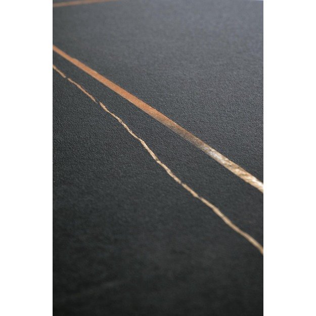 SCALITA coffee table, black marble / black / gold 5