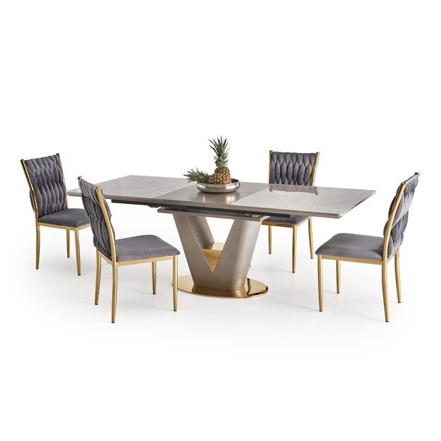 VALENTINO table light grey/gold 4