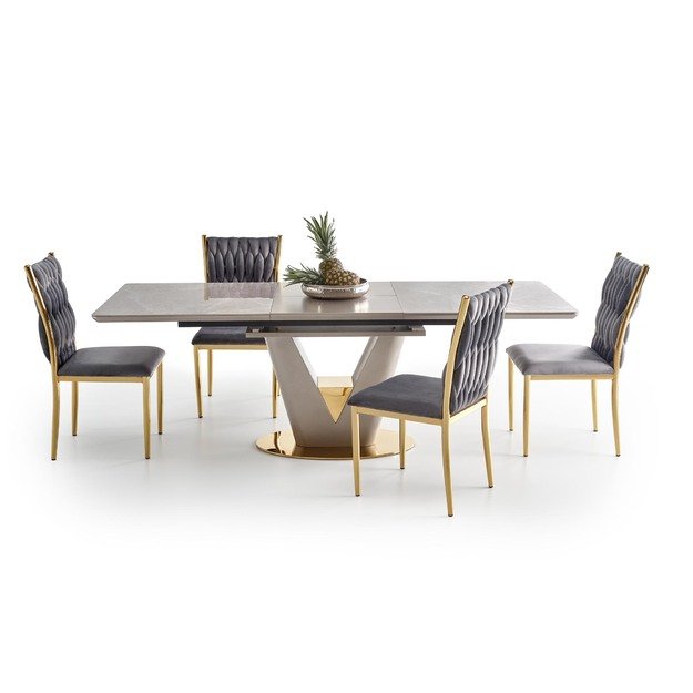 VALENTINO table light grey/gold 5