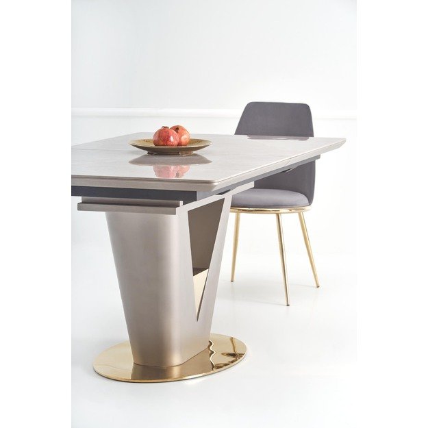 VALENTINO table light grey/gold 12