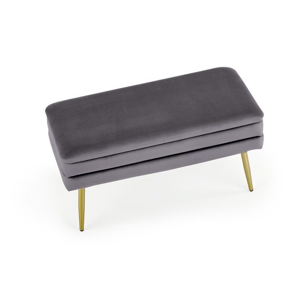 VELVA bench color: grey/gold 12