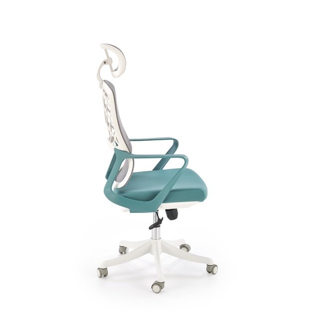 VESUVIO 2 office chair, turquoise / white