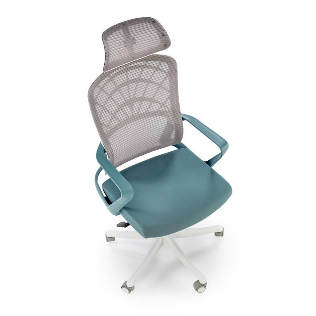 VESUVIO 2 office chair, turquoise / white