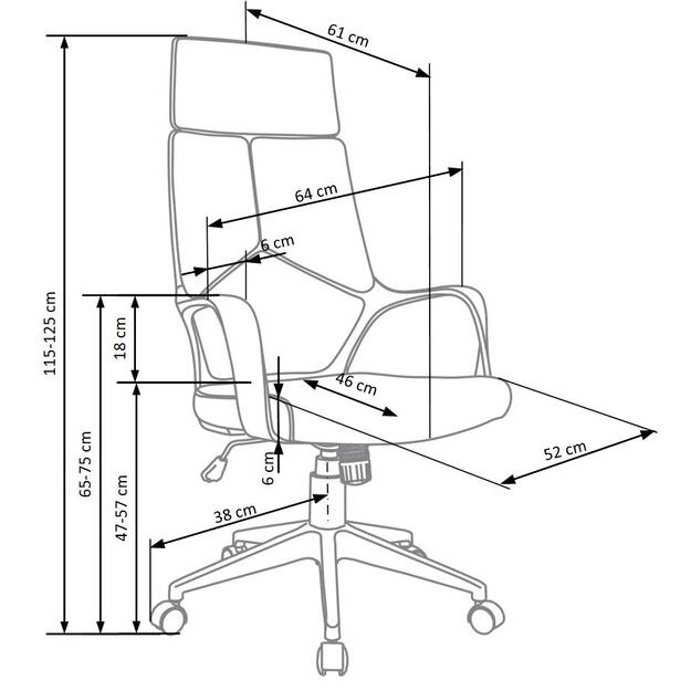 VOYAGER chair color: blue/black 2