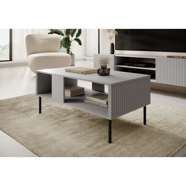 ASENSIO LAW-1 coffee table, light grey / black 2