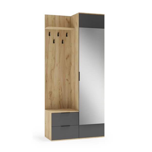 CORAL hall system gold oak / antracite
