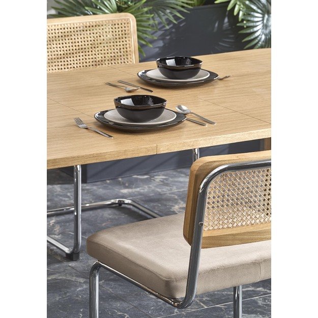 ELEFANTE RECTANGLE extension table, natural oak 12