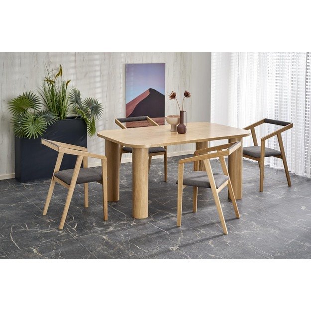 ELEFANTE RECTANGLE extension table, natural oak 14