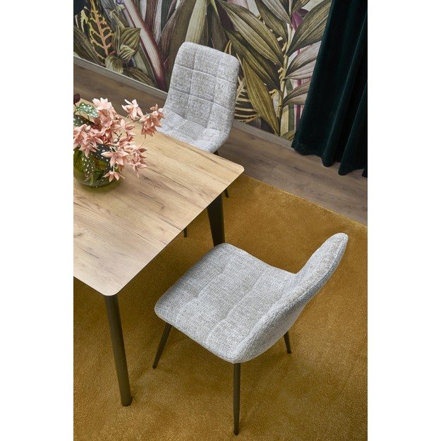 GULIAN extension table, wotan oak / black 35