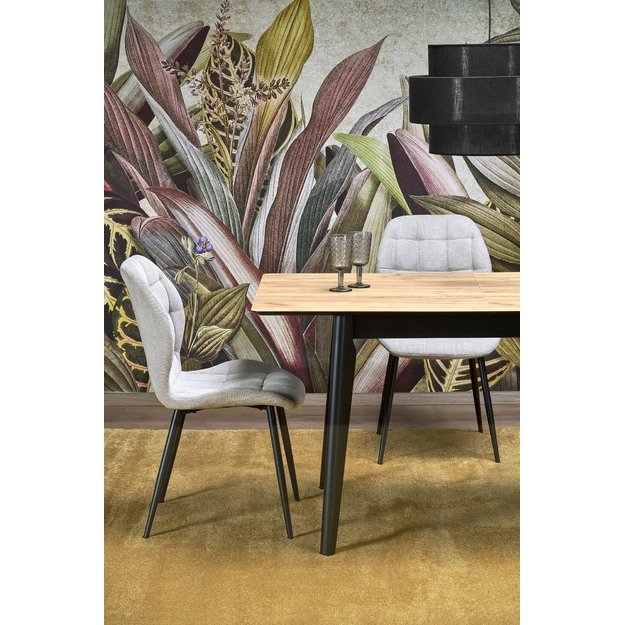GULIAN extension table, wotan oak / black 11
