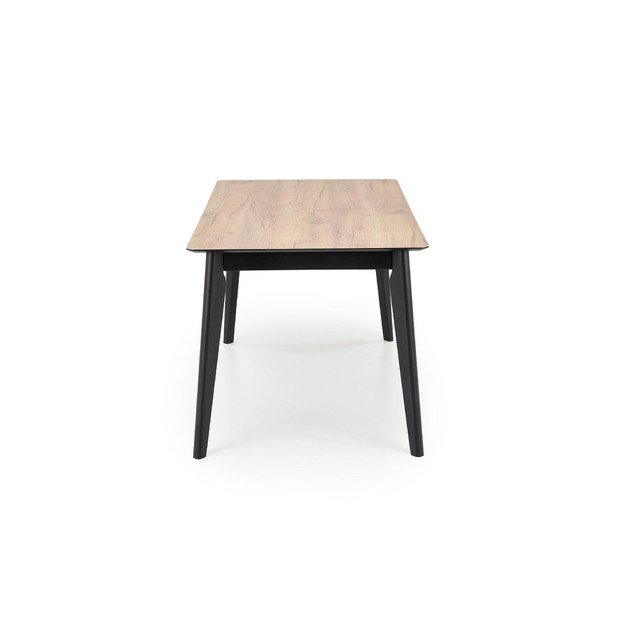 GULIAN extension table, wotan oak / black 24