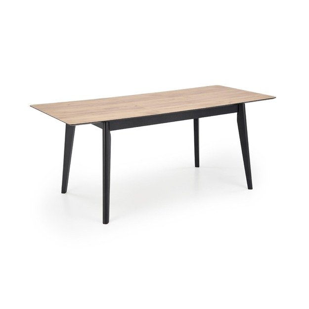 GULIAN extension table, wotan oak / black 22