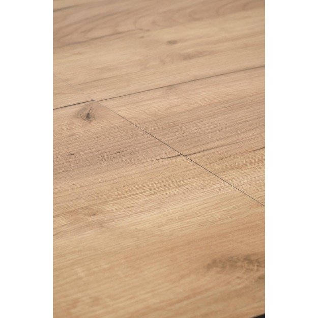 GULIAN extension table, wotan oak / black 20