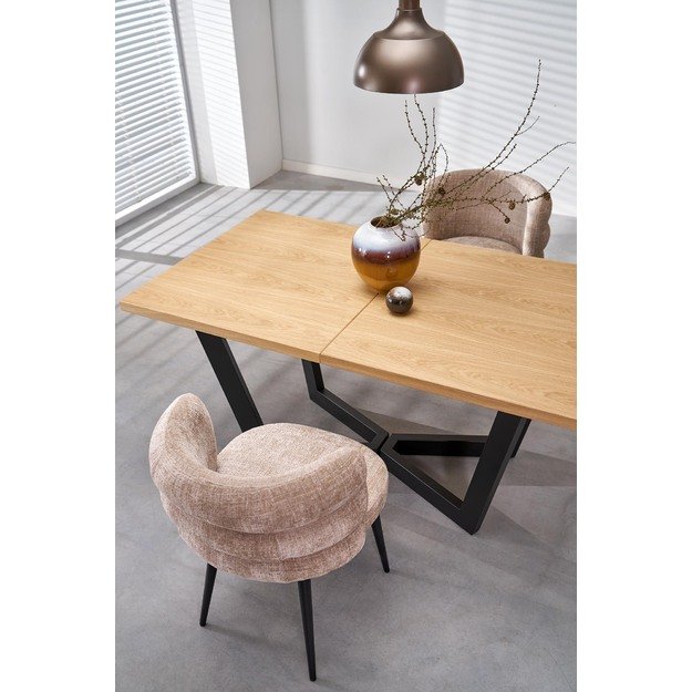 MASSIVE 2 extension table, color: natural oak / natural oak 18