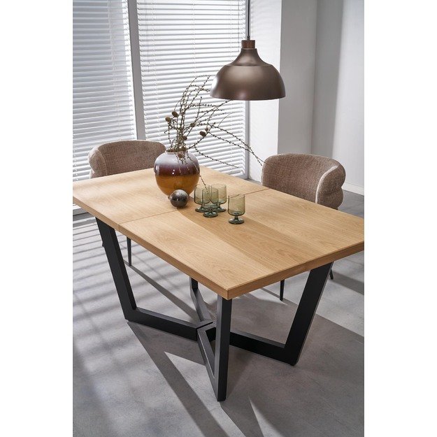 MASSIVE 2 extension table, color: natural oak / natural oak 16