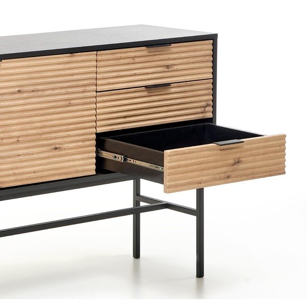MURANO KM-1 chest, color: artisan oak/black 4