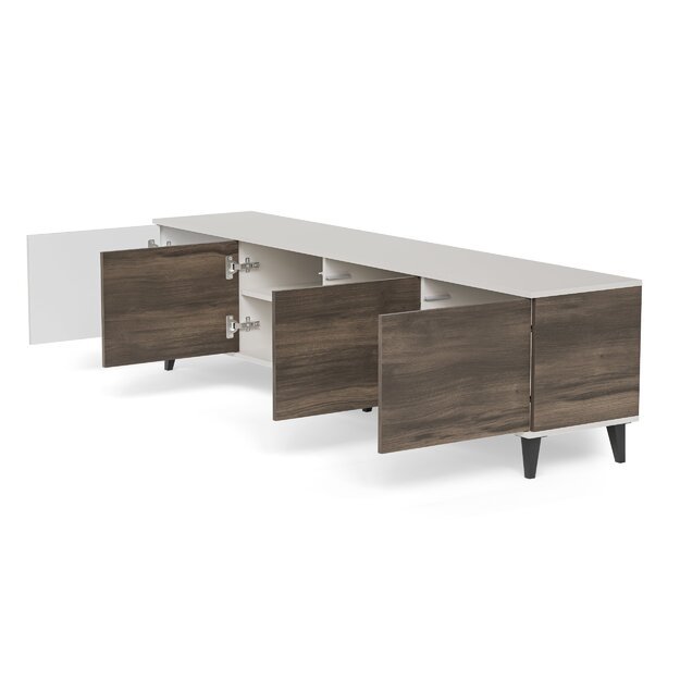 RANDOM 2 RTV-3 TV stand 200 cm, cashmere / walnut / black 11