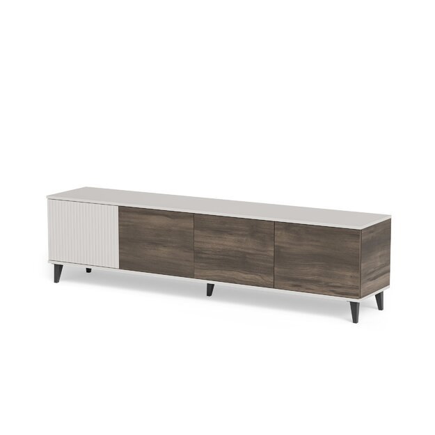 RANDOM 2 RTV-3 TV stand 200 cm, cashmere / walnut / black