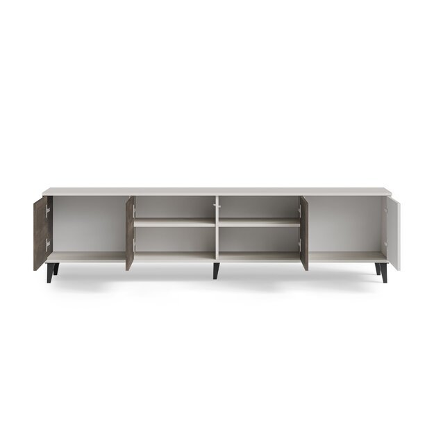 RANDOM 2 RTV-3 TV stand 200 cm, cashmere / walnut / black 6