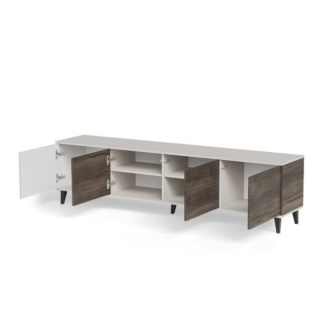 RANDOM 2 RTV-3 TV stand 200 cm, cashmere / walnut / black 8