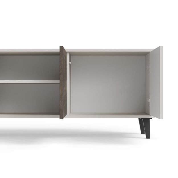 RANDOM 2 RTV-3 TV stand 200 cm, cashmere / walnut / black 2