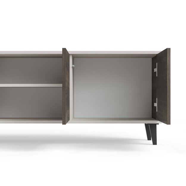 RANDOM 2 RTV-3 TV stand 200 cm, cashmere / walnut / black 15