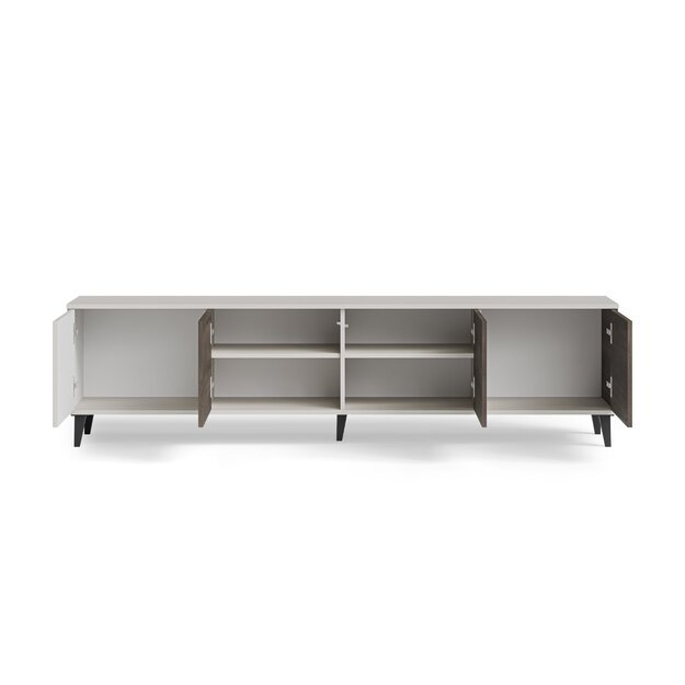 RANDOM 2 RTV-3 TV stand 200 cm, cashmere / walnut / black 4