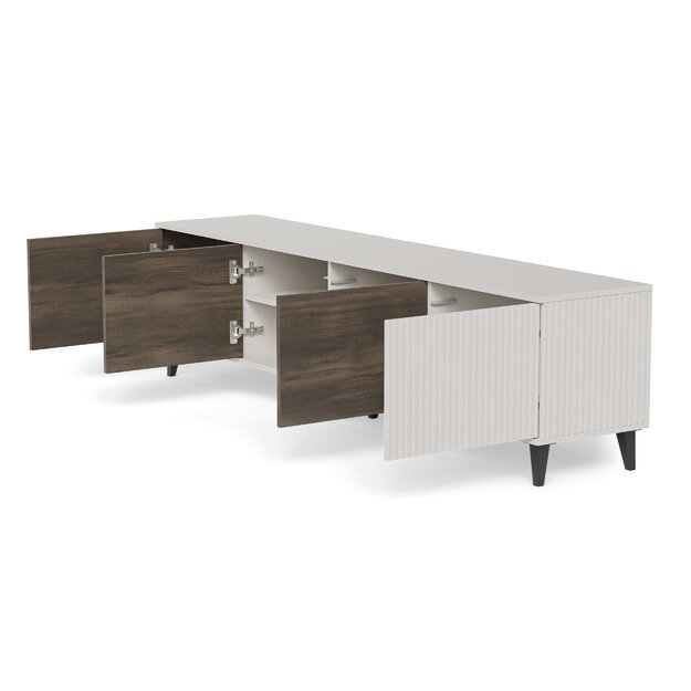 RANDOM 2 RTV-3 TV stand 200 cm, cashmere / walnut / black 13