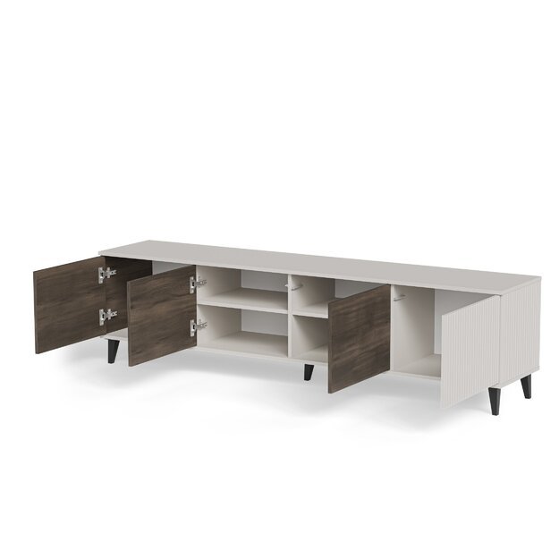 RANDOM 2 RTV-3 TV stand 200 cm, cashmere / walnut / black 9