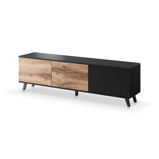 RANDOM RTV-2 TV-stand, color: wotan oak/black 6