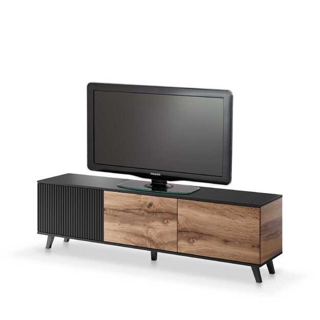 RANDOM RTV-2 TV-stand, color: wotan oak/black 7