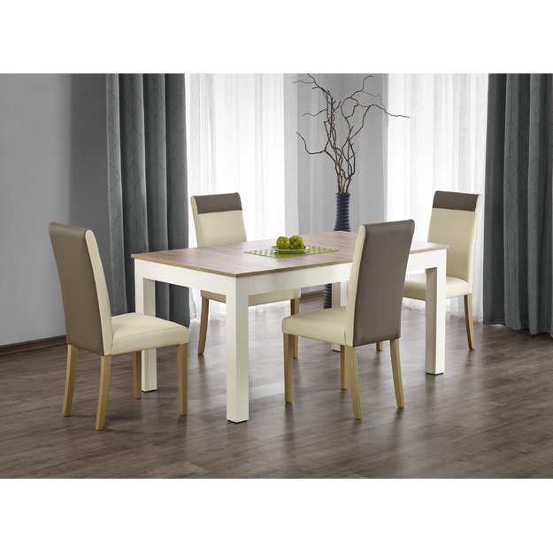 SEWERYN 160/300 cm extension table color: sonoma oak / white