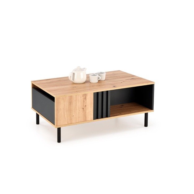 SONIA coffe table, artisan oak / black