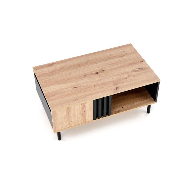 SONIA coffe table, artisan oak / black 8