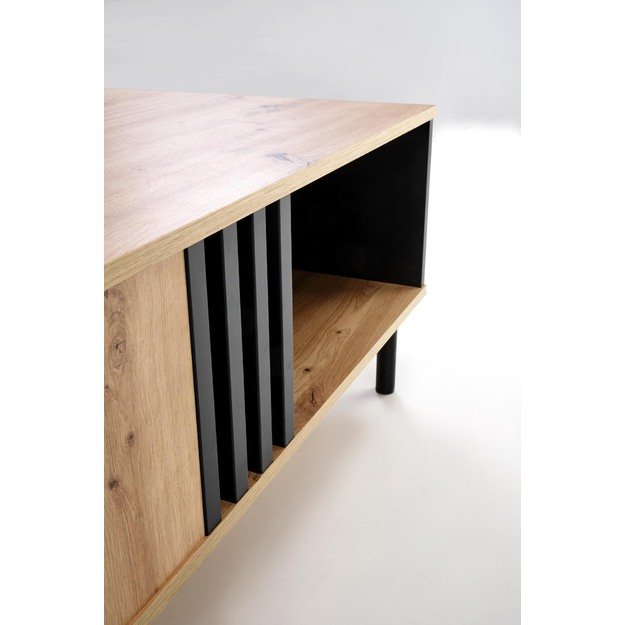 SONIA coffe table, artisan oak / black 4