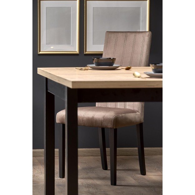 TIAGO SQUARE extensions table, craft oak / black 21