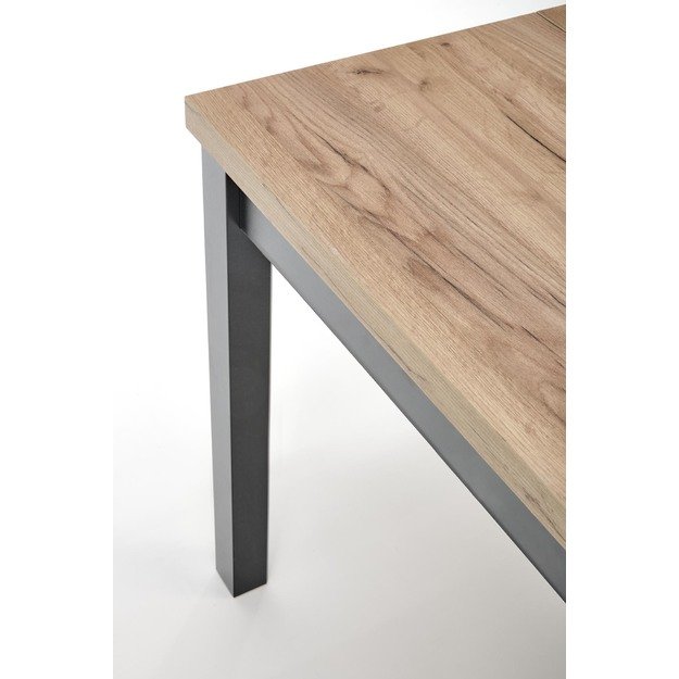 TIAGO SQUARE extensions table, craft oak / black 27