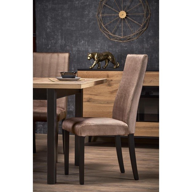 TIAGO SQUARE extensions table, craft oak / black 22