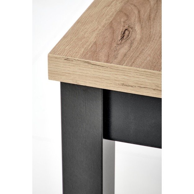 TIAGO SQUARE extensions table, craft oak / black 14