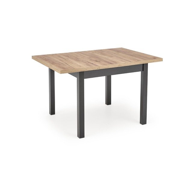 TIAGO SQUARE extensions table, craft oak / black 2