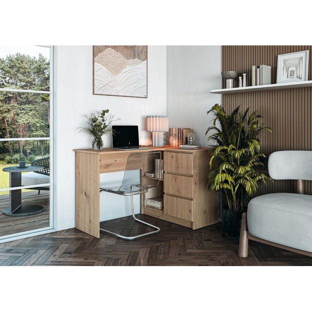 BEGA desk, artisan oak