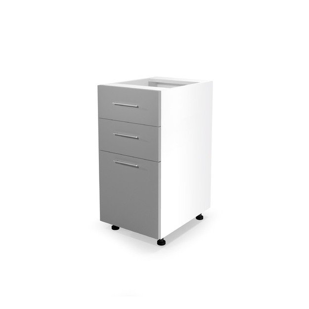 VENTO DS3-40/82 lower cabinet with drawers, color: white/light grey
