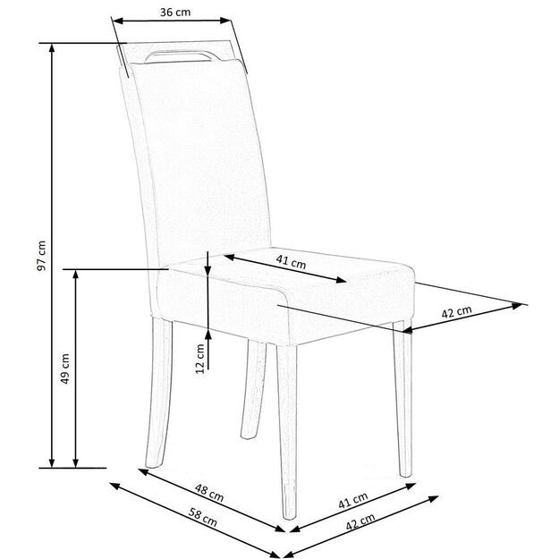 CLARION chair, color: honey oak / RIVIERA 91 1
