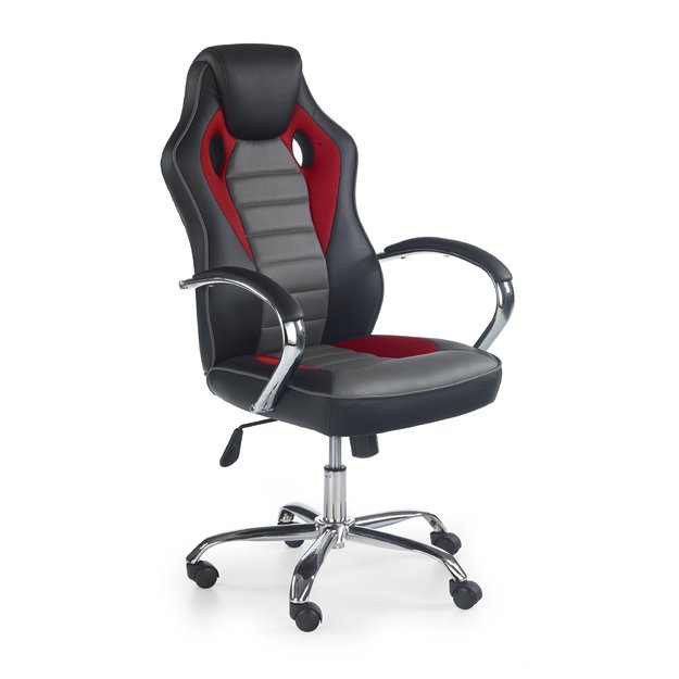 SCROLL executive o.chair, color: black / red / grey 2