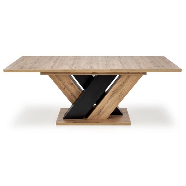 BRANDON extension table, wotan oak / black 5