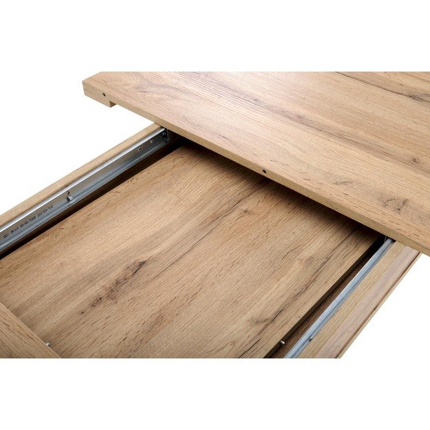 BRANDON extension table, wotan oak / black 20