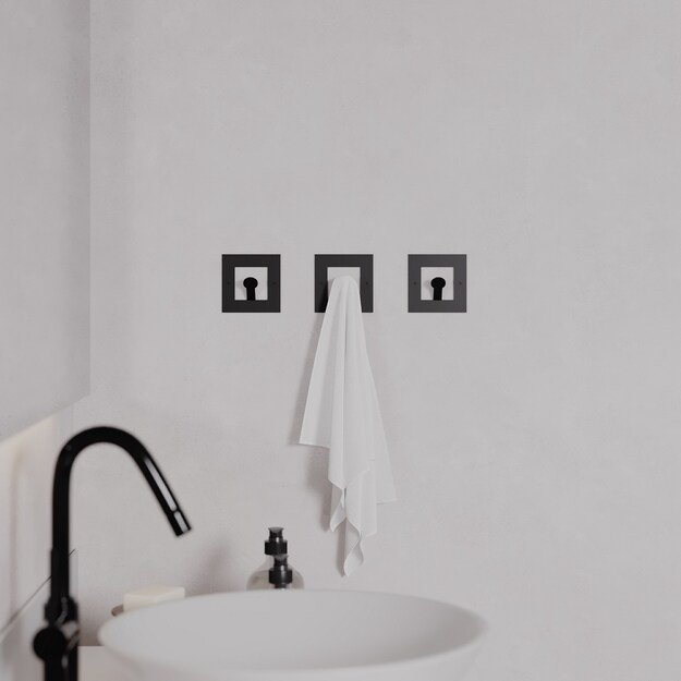 Kaly Metal Square Hanger - Black