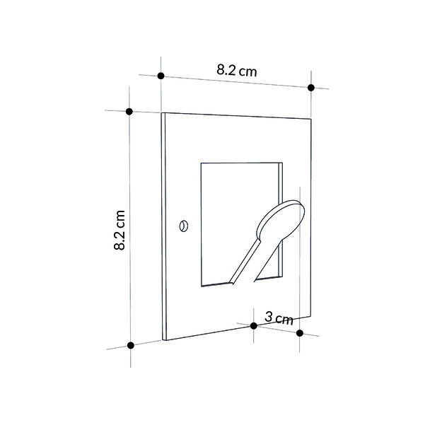 Kaly Metal Square Hanger - Black 7