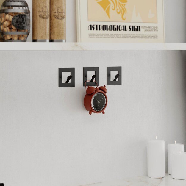 Kaly Metal Square Hanger - Black 5